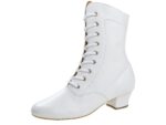 Damen  Gardestiefel : durchgehende Kunststoffsohle, 4 cm Absatz