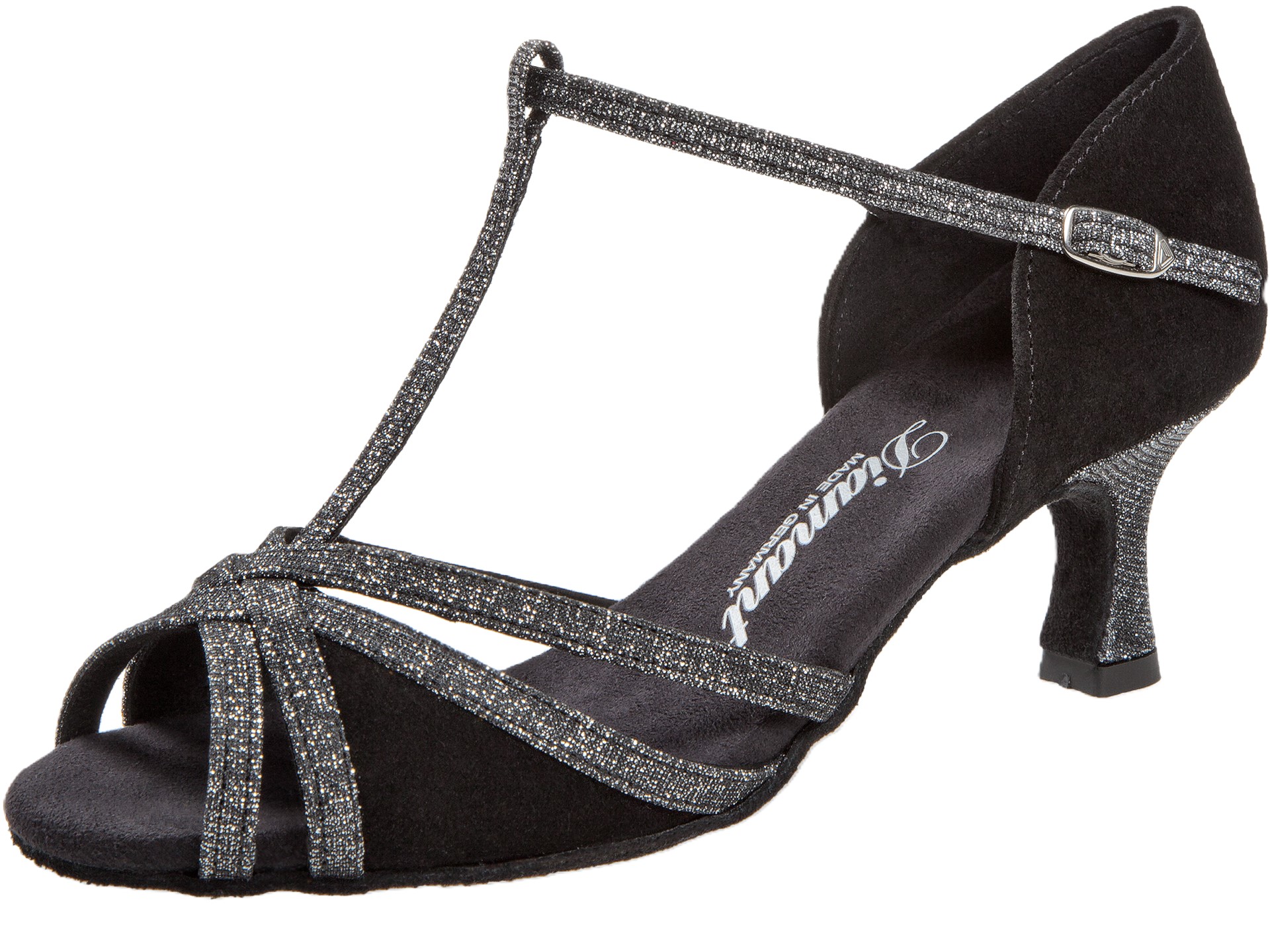 Diamant Modell 205 schwarz Velours/Glitter Abs. 5 cm